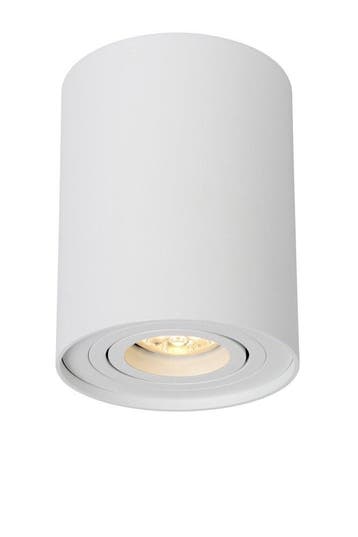 Lucide TUBE - Plafondspot Ø 9,6 cm GU10 Wit Kantelbaar, Verzenden