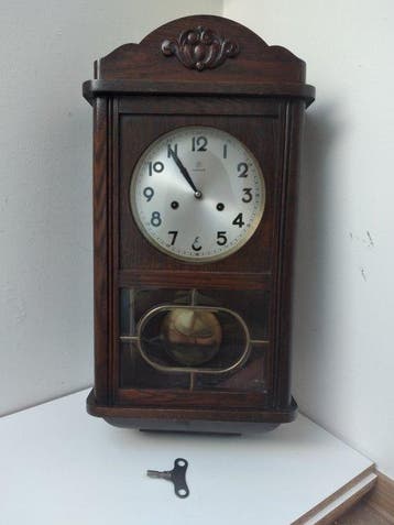 Régulateur - Junghans - Art déco Bois - 1950-1960 - ancienne