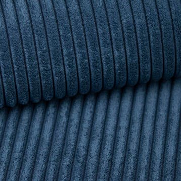 Slaapbank Ribstof Karlo Blauw | Universeel | €449,-, Maison & Meubles, Verzenden