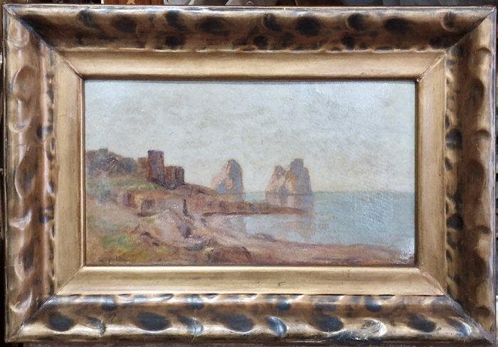 Karl Spitz (1853-1937) - Capri, Antiquités & Art, Art | Peinture | Classique