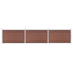 vidaXL Schutting 526x106 cm HKC bruin, Verzenden