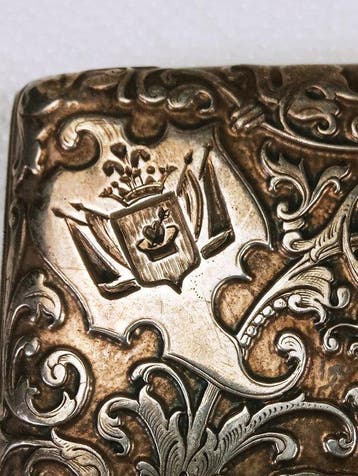 Georg Adam Scheid - Sigarettendoos - .900 zilver -