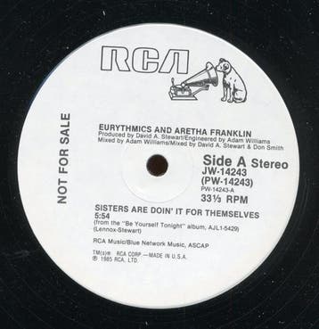 Eurythmics &amp; Aretha Franklin - Sisters Are Doin It For, Verzenden, Gebruikt