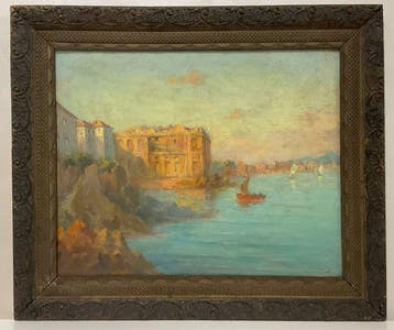 Paul Ortiou (1867-?) - Le Vieux Palais à Nantes
