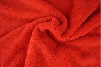 10 meter badstof rood - 150cm breed, Verzenden, 120 cm of meer, Katoen, Rood