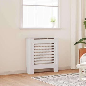 vidaXL Radiatorombouw 78 cm MDF wit, Verzenden