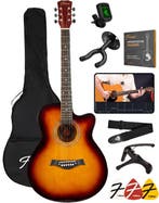 2dekans | Finesse Akoestische Gitaar - met Videocursus - 4/4, Muziek en Instrumenten, Versterkers | Bas en Gitaar, Ophalen of Verzenden