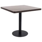 vidaXL Bistrotafel 80x80 cm MDF donkerbruin, Huis en Inrichting, Verzenden, Nieuw