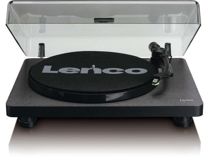 Lenco L-30 - Platenspeler - USB-aansluiting - Zwart, Audio, Tv en Foto, Platenspelers, Zo goed als nieuw, Verzenden