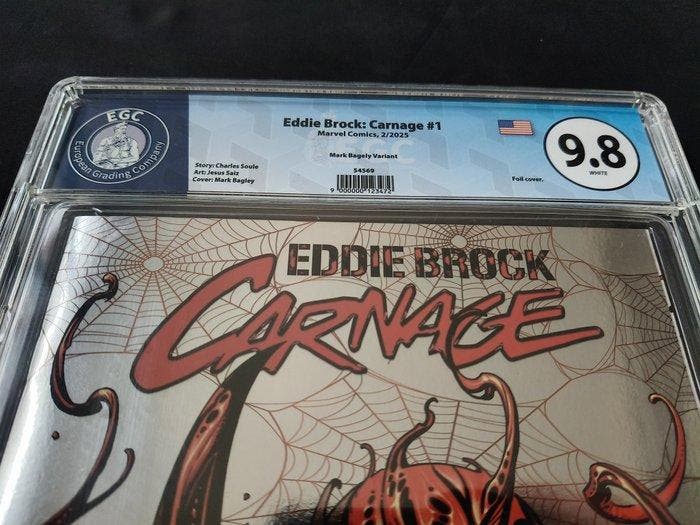Eddie Brock: Carnage 1 - 1 Graded comic - Eerste druk 9.8, Boeken, Strips | Comics