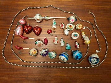 Boules de Noël (28) - Verre - Noël antiques et vintage, Diversen, Nieuw