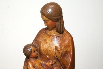 M.H Froustey - Beeld - Madonna met kind - 23 cm - Art Deco -