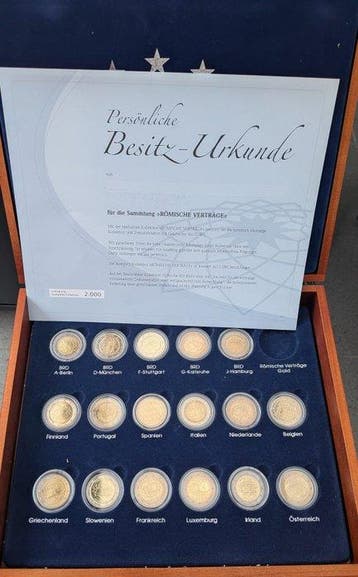 Europa. 2 Euro 2007 Treaty of Rome (17 coins) (Zonder