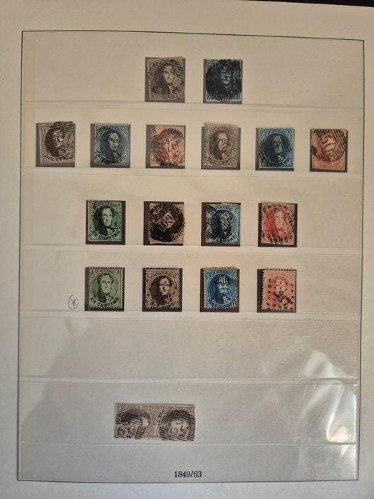 Belgique 1849/1926 - Collection de timbres dans un album, Timbres & Monnaies, Timbres | Europe | Belgique