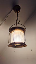 Lampe à suspendre - Verre, Laiton - Lampe suspendue à
