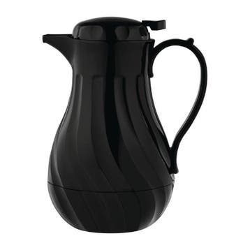 Swirl isoleerkan zwart | 2L |  28,4(h) x 18,2(Ø)cm Olympia, Verzenden