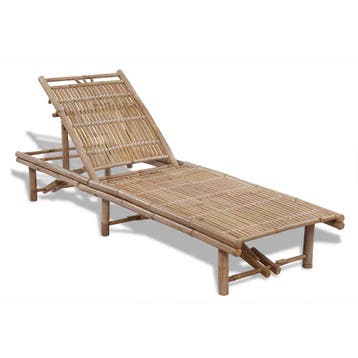 vidaXL Ligbed bamboe, Verzenden