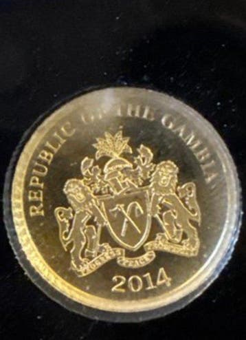 Gambia. 200 Dalasis 2014, Gold .999 1/2 gr. (Zonder