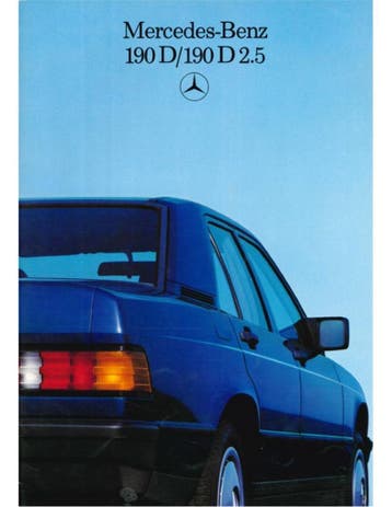 1986 MERCEDES BENZ 190D BROCHURE NEDERLANDS, Ophalen of Verzenden