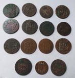 Inde néerlandaise. 1/2 Duit 1752 + Duiten 1736/1803 V.O.C.