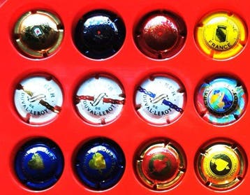 Collectie champagnecapsules - grote reeksen, hoge waardes