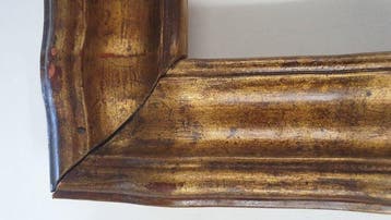 Lijst - Hout - Gepoetst verguld lijstprofiel