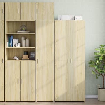 vidaXL Opbergkast smal 40x42,5x225 cm bewerkt hout sonoma, Verzenden
