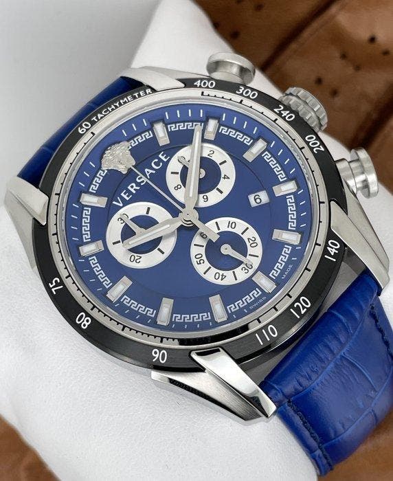 Versace - V-Chrono Chronograph - Sans prix de réserve -, Bijoux, Sacs & Beauté, Montres | Hommes