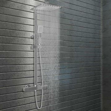 vidaXL Douchekoppenset dubbel met thermostaat roestvrij, Verzenden