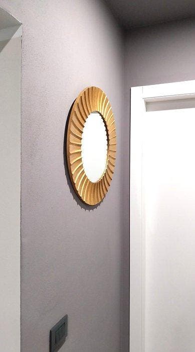 Zara Home - Miroir mural- Panorama - Bois doré, Agglomérat, Antiquités & Art, Art | Objets design