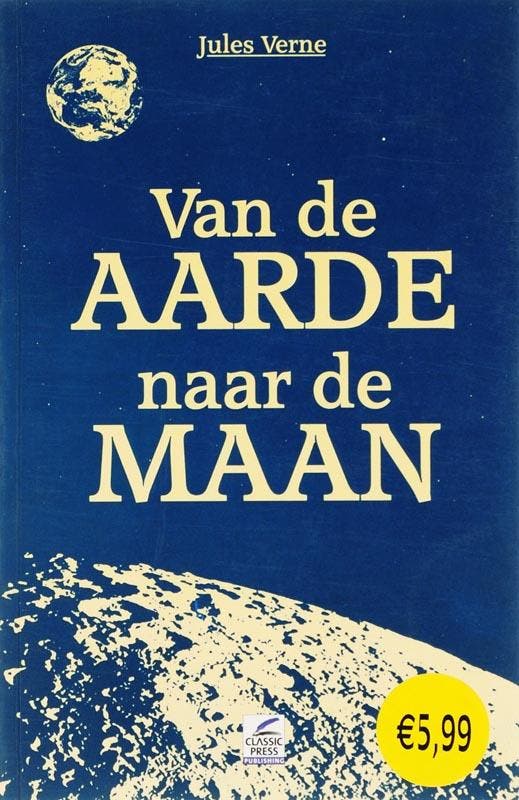 Van de aarde naar de maan 9789087200152 Jules Verne, Boeken, Science fiction, Gelezen, Verzenden