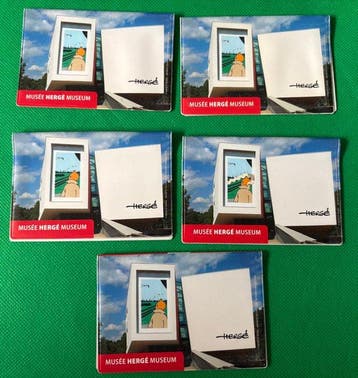 Kuifje, Tintin - 5 cartes Tintin MOBIB - 4 Cartes transport