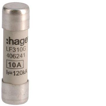 Fusible Cylindrique Industriel Hager 10A 500V 10x38mm -, Verzenden
