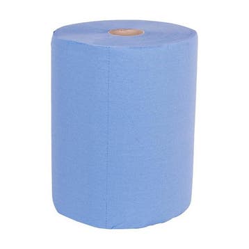 Poetspapier maxirol - 3 laags bright blue - 37 cm x 190 m..., Verzenden