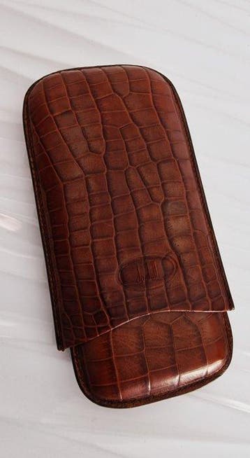 Dunhill - Briquet de poche - Peau de crocodile