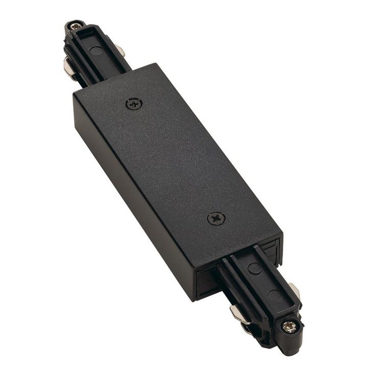 SLV Connecteur De Rail 1-Phase Avec Alimentation Noir -, Bricolage & Construction, Éclairage de chantier, Envoi