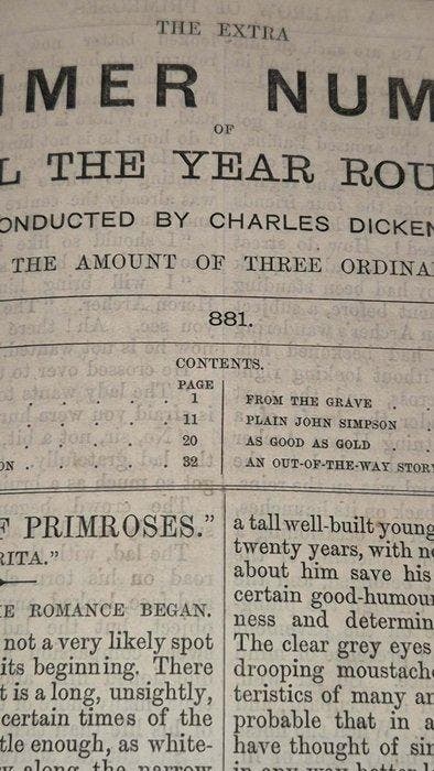 Charles Dickens - CHRISTMAS STORIES, All The Year Round., Antiek en Kunst, Antiek | Boeken en Manuscripten