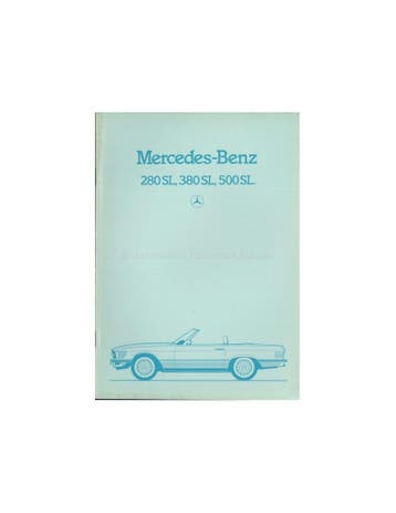 1983 MERCEDES BENZ SL BROCHURE ENGELS, Ophalen of Verzenden