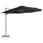 vidaXL Zweefparasol met stalen paal 300 cm zwart, Tuin en Terras, Verzenden, Nieuw