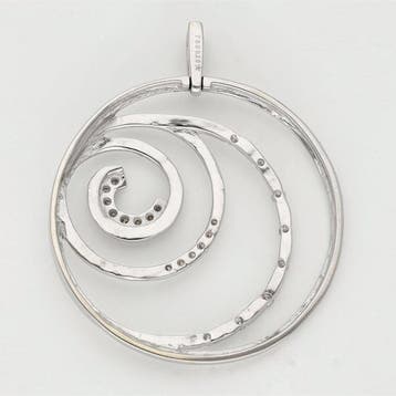 Hanger - 18 karaat Witgoud Diamant (Natuurlijk)