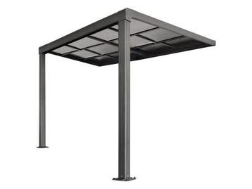 Veiling - Aluminium Terrasoverkapping Jakarta - 3 x 3 m - Gr, Tuin en Terras, Nieuw