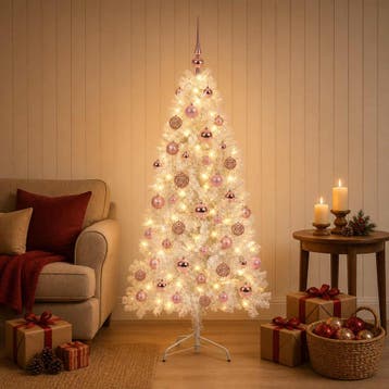 vidaXL Kunstmatige Hinged Kerstboom 150 cm 150 LEDs Warmwit, Verzenden, Nieuw