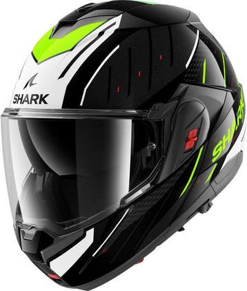 2dekans | SHARK Oxo Rydger Zwart Wit Yellow KWY Systeemhelm, Ophalen of Verzenden, Nieuw