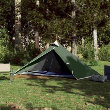 vidaXL Hangende tipi tent 1-persoons waterdicht groen, Verzenden