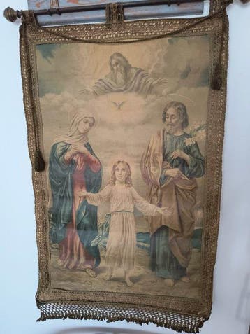 Bijbels wandtapijt - 90 cm - 60 cm - Heilige Familie