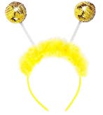 Gouden Hoofdband Discoballen, Verzenden, Nieuw