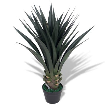 vidaXL Kunst yucca plant met pot 85 cm groen, Verzenden, Nieuw