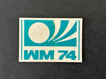 1974 Panini World Cup Munchen 74 Badge - 2 Sticker - Near, Nieuw