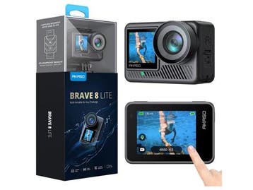 Veiling - AKASO Brave 8 Lite Action Cam 4K60FPS 20MP, Gebruikt