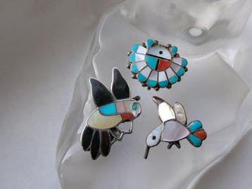 Broche - Verenigde Staten Zuni Art (Zonder minimumprijs)